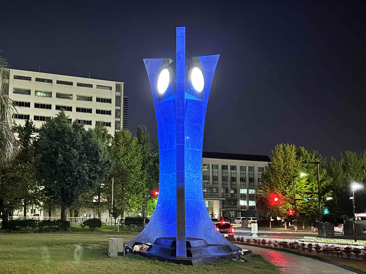 時計塔ライトアップ